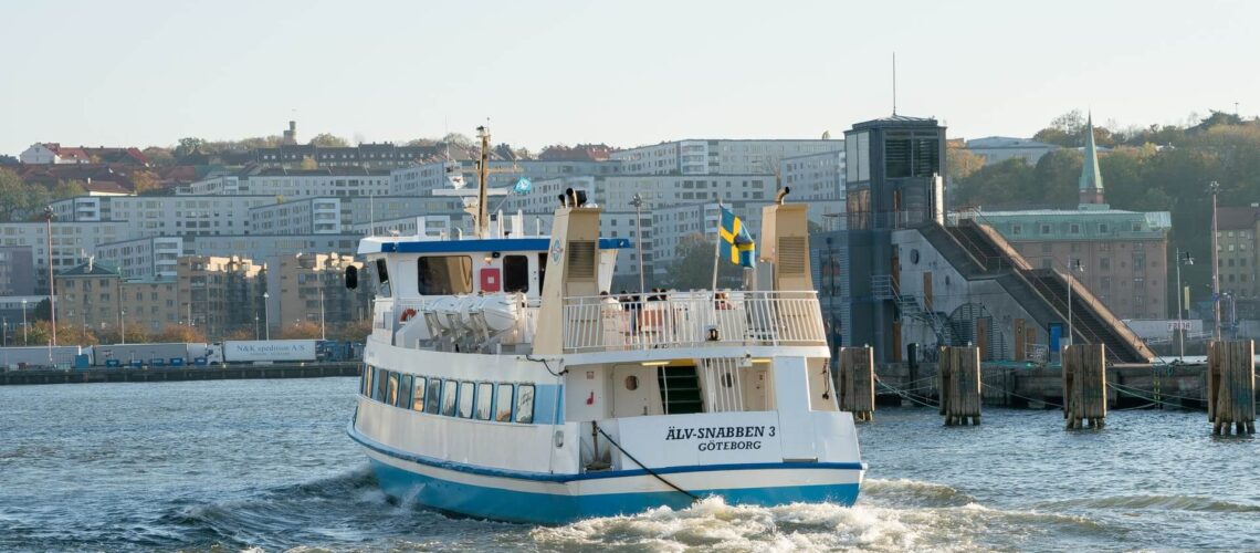 Foto på en båt i Göteborg.